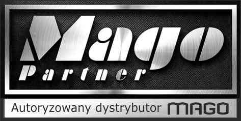 Logo Mago Partner. Projektowanie, aranżacja, wyposażenie sklepów i magazynów